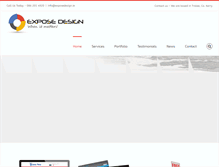 Tablet Screenshot of exposedesign.ie